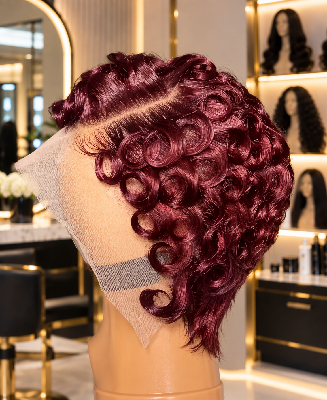 Full Frontal Chioma Wig Burgundy